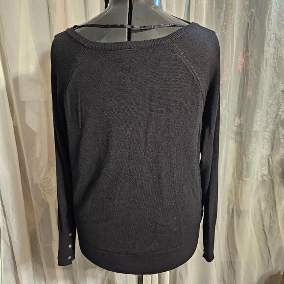 #186 Lane Byant size 18/20 Black button front sweater/cardigan - Picture 4 of 6